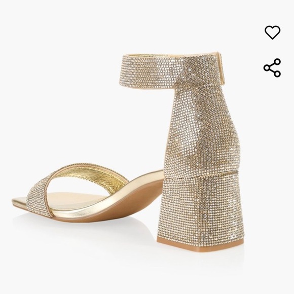 WISHBONE
Adriana Heel Sandals Rose Gold, Crystals, Elegant, Festive, Size 10 - Picture 4 of 14